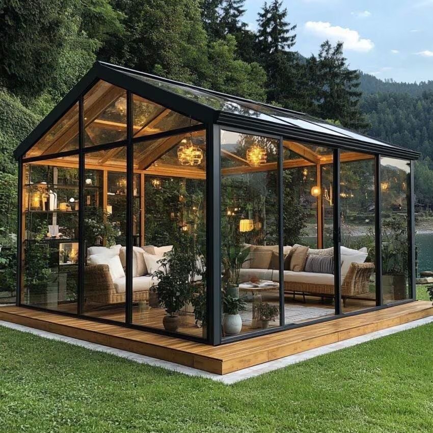 glass pergola installation